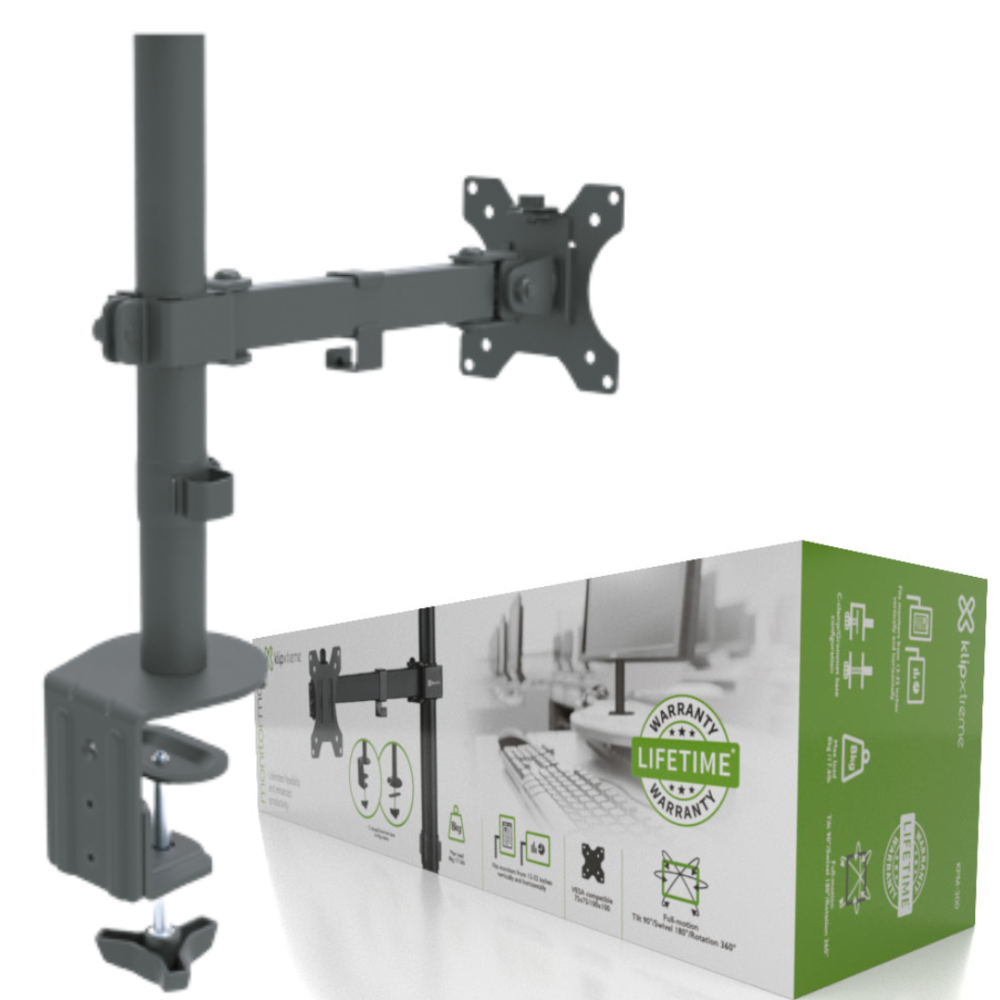 SOPORTE PARA MONITORES 13"-32" 8KG KLIPX KPM-300 FULL MOTION VESA