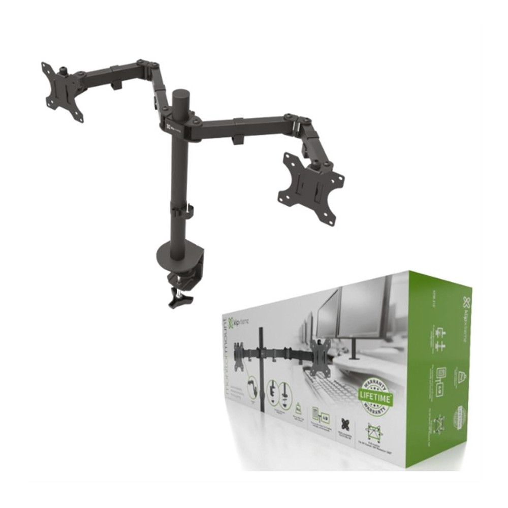 SOPORTE PARA MONITOR DOBLE 13"-32" 8KG VESA KLIPX KPM-310
