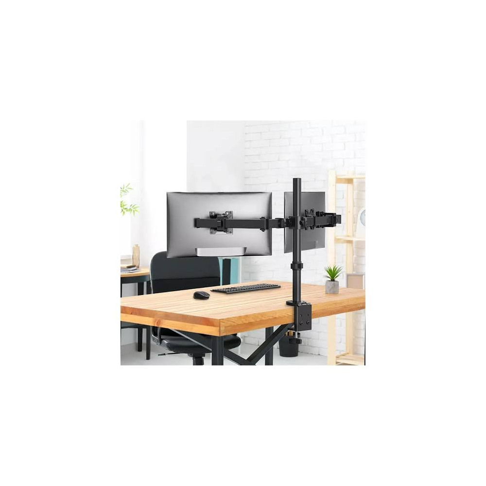 SOPORTE PARA MONITOR DOBLE 13"-32" 8KG VESA KLIPX KPM-310