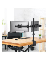 SOPORTE PARA MONITOR DOBLE 13"-32" 8KG VESA KLIPX KPM-310