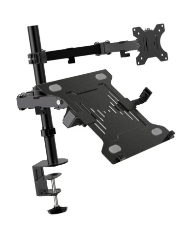 SOPORTE PARA MONITOR Y LAPTOP 2-EN-1 13-32"(MONIT) 15,6·(LAPT) 360VESA 8KG/4,5KG