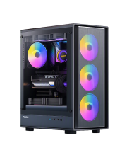 CASE TERRAX MIC TX-1706C FUENTE DE PODER 600W FAN 12CM NEGRO