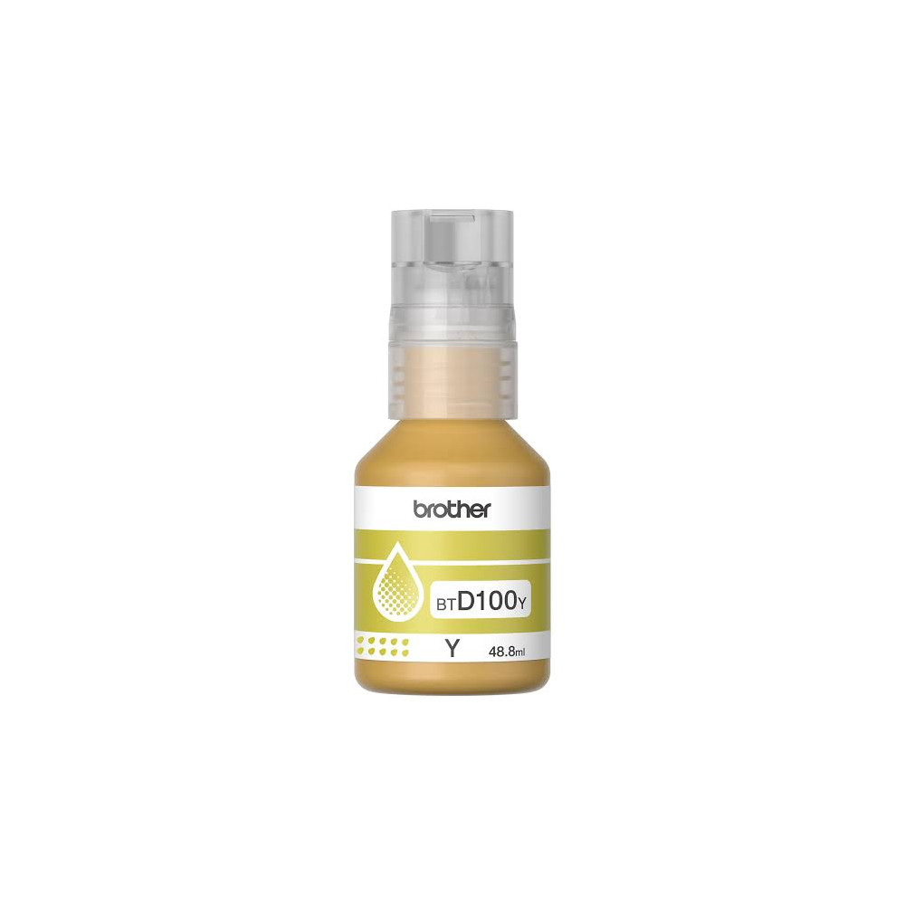 TINTA BROTHER BTD100Y AMARILLA 48.8ml 5000 pag (T310/T510W/T710W/T810W/T910DW)
