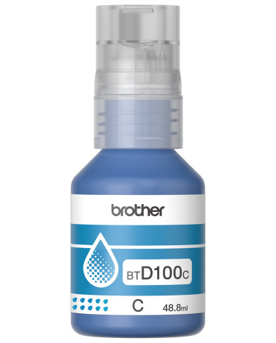 TINTA BROTHER BTD100C CYAN 48.8ml 5000 pag (T310/T510W/T710W/T810W/T910DW)