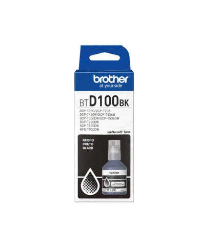 TINTA BROTHER BTD100BK NEGRO 108.0ML T930DW T8