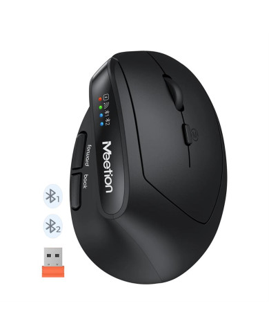 MOUSE WIRELESS BTM008 NEGRO MEETION / 14-01-117