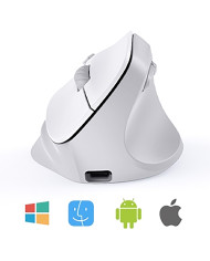 MOUSE WIRELESS VERTICAL MT-BTM010R BLANCO/GRIS MEETION  ERGO / 14-01-078