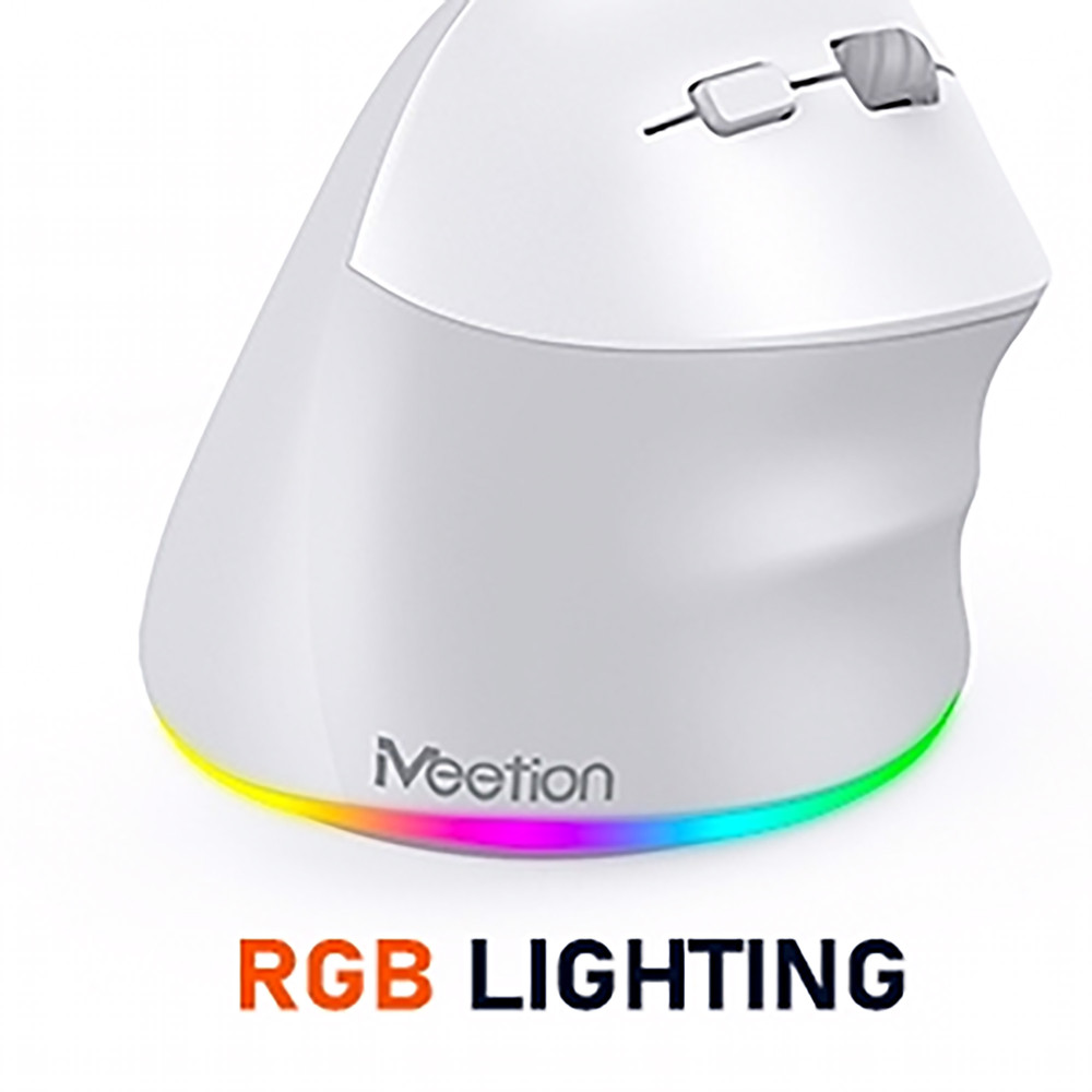 MOUSE WIRELESS VERTICAL MT-BTM010R BLANCO/GRIS MEETION  ERGO / 14-01-078
