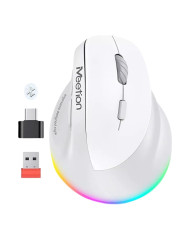 MOUSE WIRELESS VERTICAL ERGO MT-BTM010R ROSADO MEETION / 14-01-079