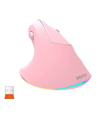 MOUSE WIRELESS VERTICAL ERGO MT-BTM010R ROSADO MEETION / 14-01-079