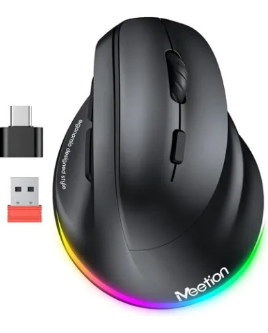 MOUSE WIRELESS VERTICAL ERGO MT-BTM010R NEGRO MEETION / 14-01-077