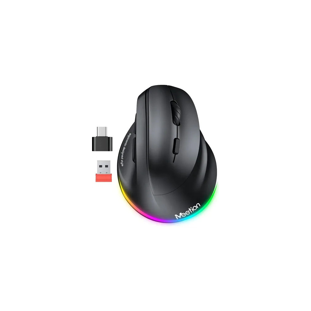 MOUSE WIRELESS VERTICAL ERGO MT-BTM010R NEGRO MEETION / 14-01-077