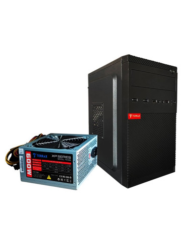 CASE TERRAX MIC TX-1706C FUENTE DE PODER 600W FAN 12CM NEGRO