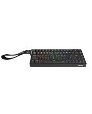 TECLADO MECANICO MARVO KG965W BK SABER 65W TRI-MODO RGB SW BANANA CRYSTAL