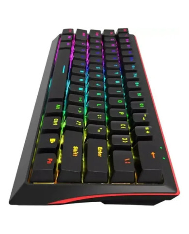 TECLADO MECANICO 60% MARVO SABER 61 KG933G SP NEGRO MECH USB RGB