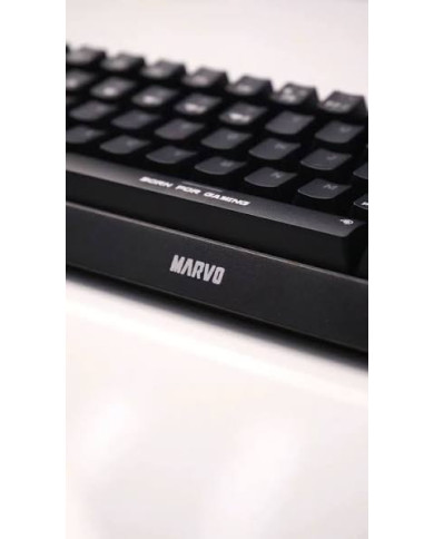 TECLADO MECANICO 60% MARVO SABER 61 KG933G SP NEGRO MECH USB RGB