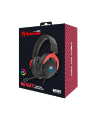 HEADSET GAMER MARVO HG9067 NEGRO USB PULZ 60 RGB 7.1 SURROUND