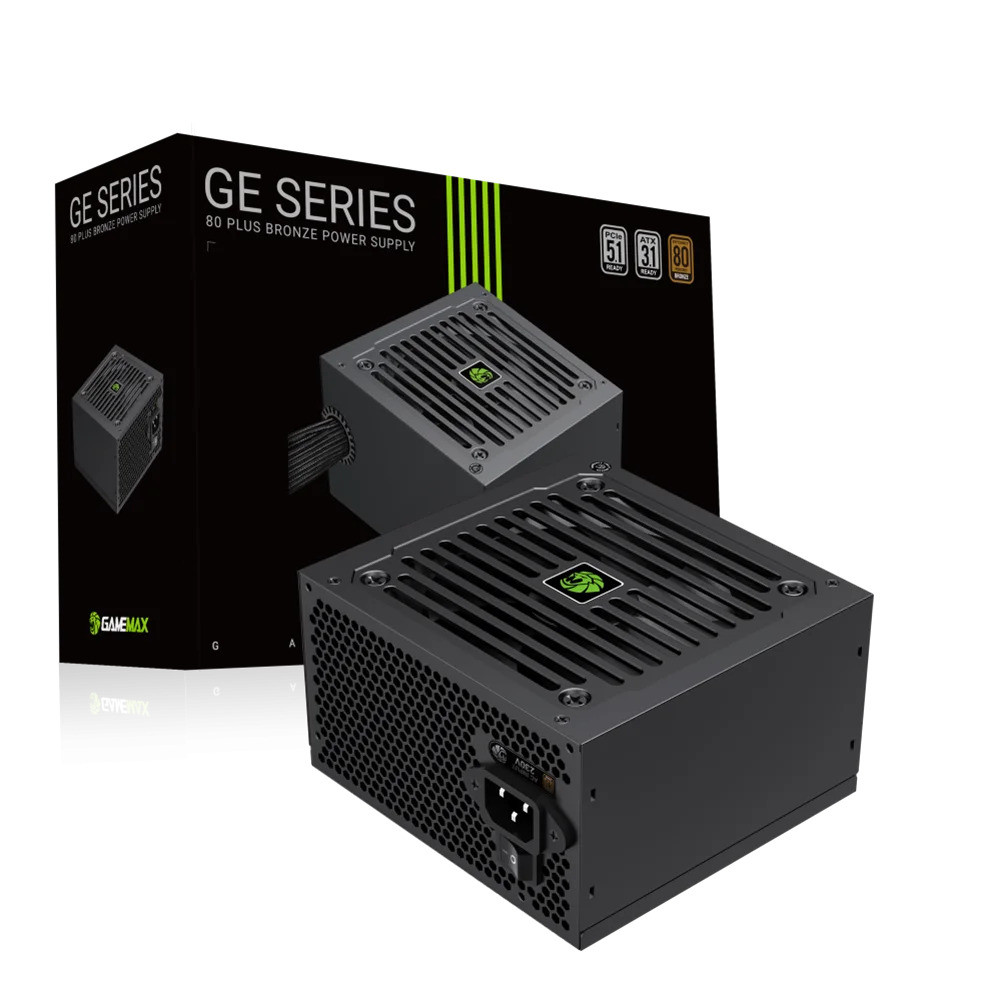 FUENTE DE PODER GAMEMAX GE-750 80P BRONZE NEGRA PCIe5.1 ATX3.1