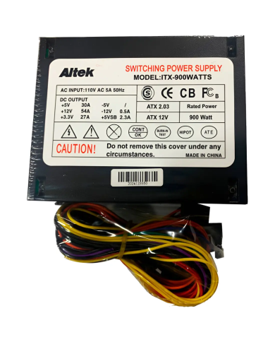 FUENTE DE PODER ALTEK ATX-900W NEGRA (3222)