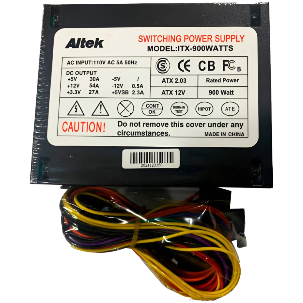 FUENTE DE PODER ALTEK ATX-900W NEGRA (3222)