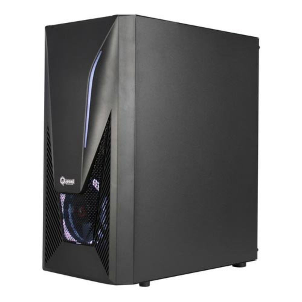 CASE QUASAD FEARLESS E-SPORT NEGRO RGB 381x190x438 0.9mm 1USB3.0 2USN2.0