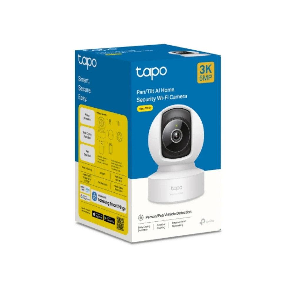 CAMARA DE SEGURIDAD TAPO C232 / 3K TPLINK / RJ45 / IA / VISION NOCTURNA A COLOR / HASTA 512GB