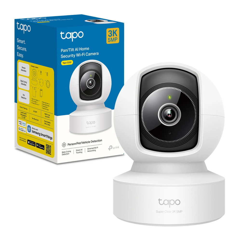 CAMARA DE SEGURIDAD TAPO C232 / 3K TPLINK / RJ45 / IA / VISION NOCTURNA A COLOR / HASTA 512GB