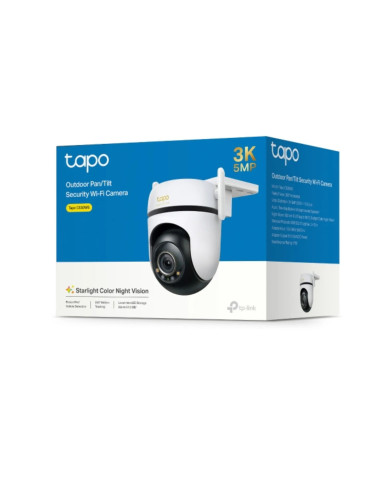 CAMARA DE SEGURIDAD TAPO C530WS TPLINK / 360 GRADOS / IP66 / 5MP / IA / VISION NOCTURNA A COLOR / HASTA MICROSD 512GB