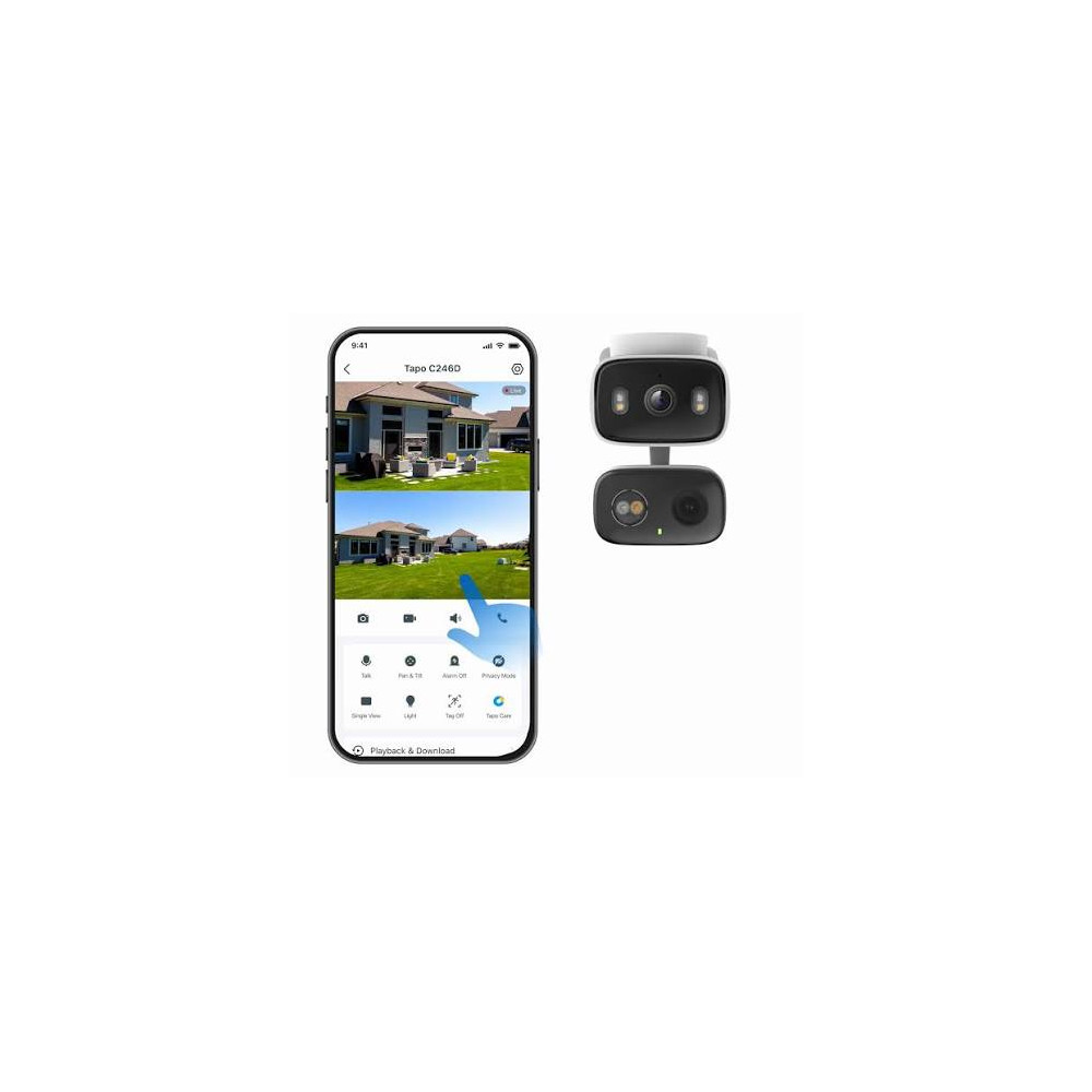 CAMARA DE SEGURIDAD TAPO C246D 2K/3MP DUAL LENS TP-LINK