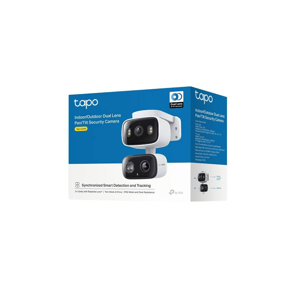 CAMARA DE SEGURIDAD TAPO C246D 2K/3MP DUAL LENS TP-LINK