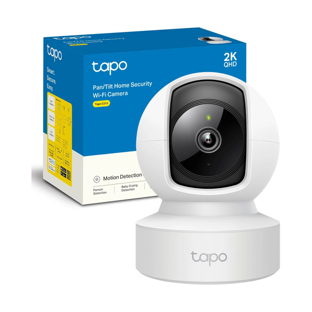 CAMARA DE SEGURIDAD TAPO C212 TPLINK / 2K / VISION NOCTURNA / AUDIO DOBLE VIA / HASTA MICROSD 512GB / ETHERNET