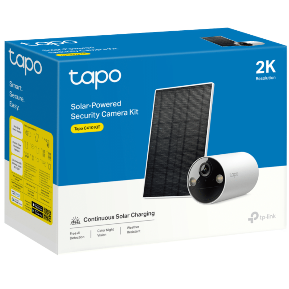 CAMARA DE SEGURIDAD TAPO C410 KIT TPLINK 2K / PANEL SOLAR / WIFI / INALAMBRICA / STARLIGHT