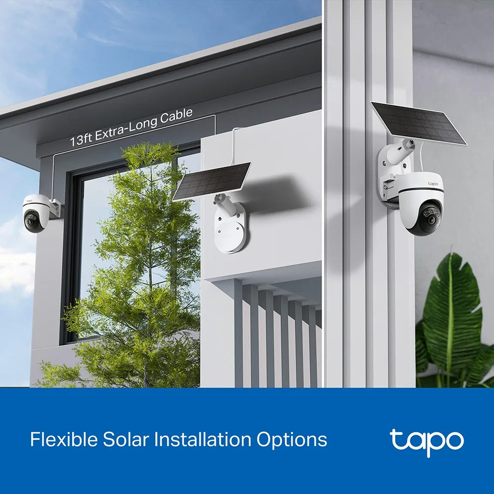 CAMARA DE SEGURIDAD TAPO C610 KIT TPLINK / PANEL SOLAR / 2K / IP65 / DETECCION IA / VISION NOCTURNA COLOR