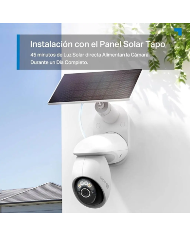 CAMARA TPLINK TAPO C660 KIT/4K/VISION NOCTURNA COLOR /PANEL SOLAR/2.4 A 5 GHZ/360 GRADOS