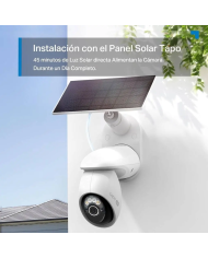 CAMARA TPLINK TAPO C660 KIT/4K/VISION NOCTURNA COLOR /PANEL SOLAR/2.4 A 5 GHZ/360 GRADOS