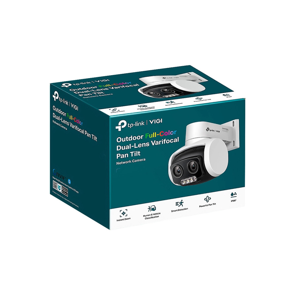 CAMARA DE SEGURIDAD C540V VIGI TP-LINK  EXTERIOR FULL-COLOR 4MP H3265 3X ZOOM IP66 PAN TILT MICROSD