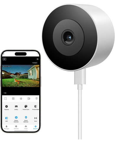CAMARA DE SEGURIDAD LITOKAM C4/2K 3MP(2304X1296)/WIFI 2.4GHZ/MICRO SD/MICRO USB/VN