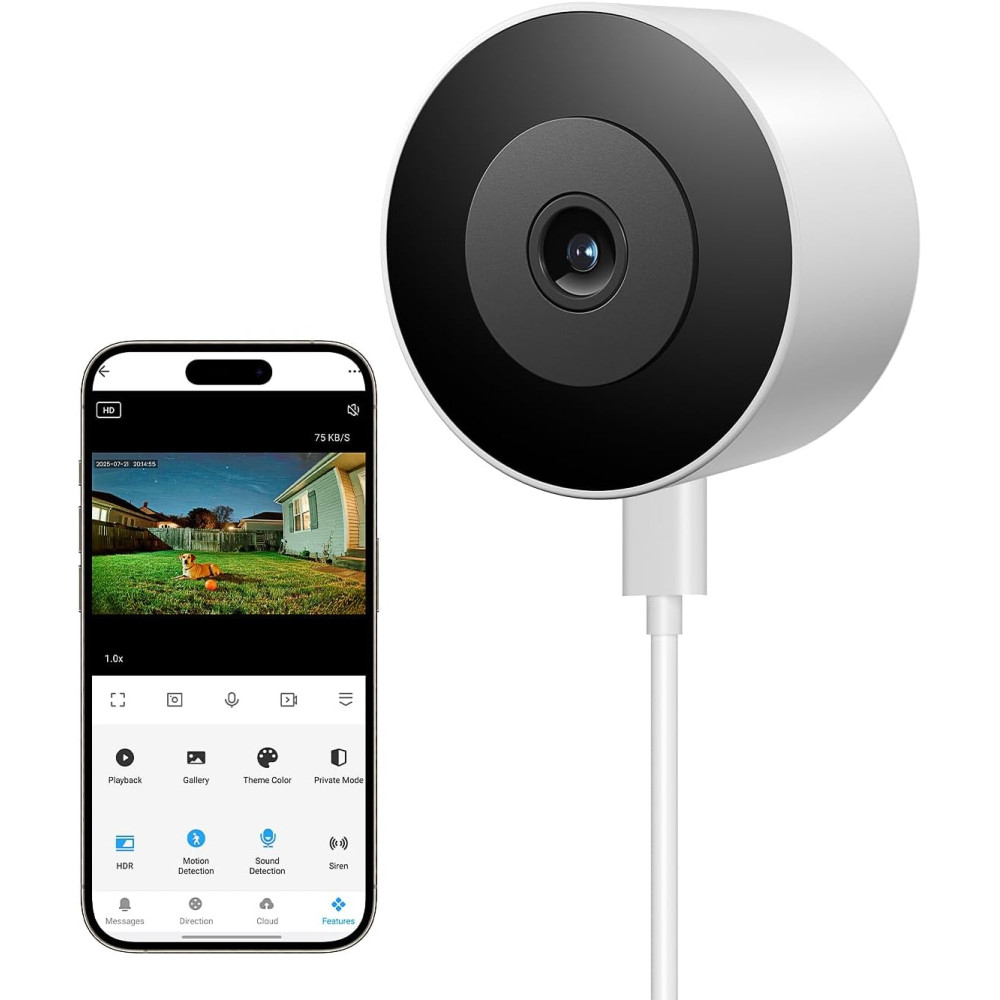 CAMARA DE SEGURIDAD LITOKAM C4/2K 3MP(2304X1296)/WIFI 2.4GHZ/MICRO SD/MICRO USB/VN