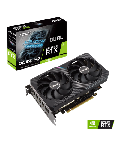 TARJETA DE VIDEO ASUS DUAL 12GB  RTX-3060-O12G V2 GDDR6 PCIE 4.0