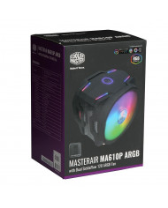 ENFRIADOR COOLER MASTER MASTERAIR MA610P ARGB DUAL SICKLEFLOW 120MM INTEL/AMD