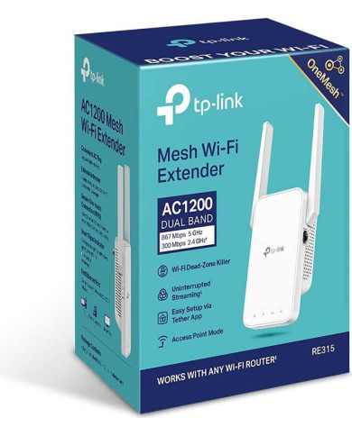 EXTENSOR DE RED TP-LINK RE315 AC1200 DUAL BAND