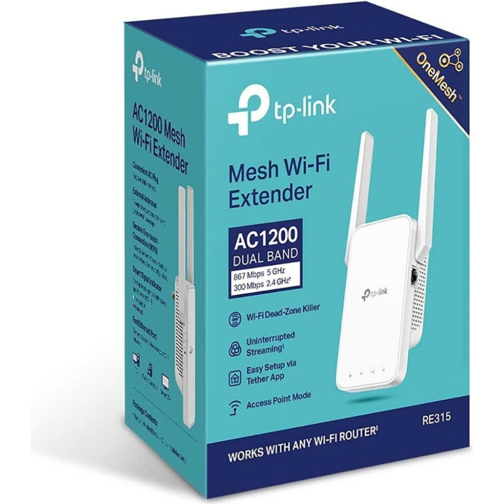 EXTENSOR DE RED TP-LINK RE315 AC1200 DUAL BAND