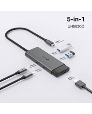 HUB TPLINK UH5020C 5 EN 1 /USB-A/USB-C/PD 100W/HDMI 4K 60HZ/ 0102500043