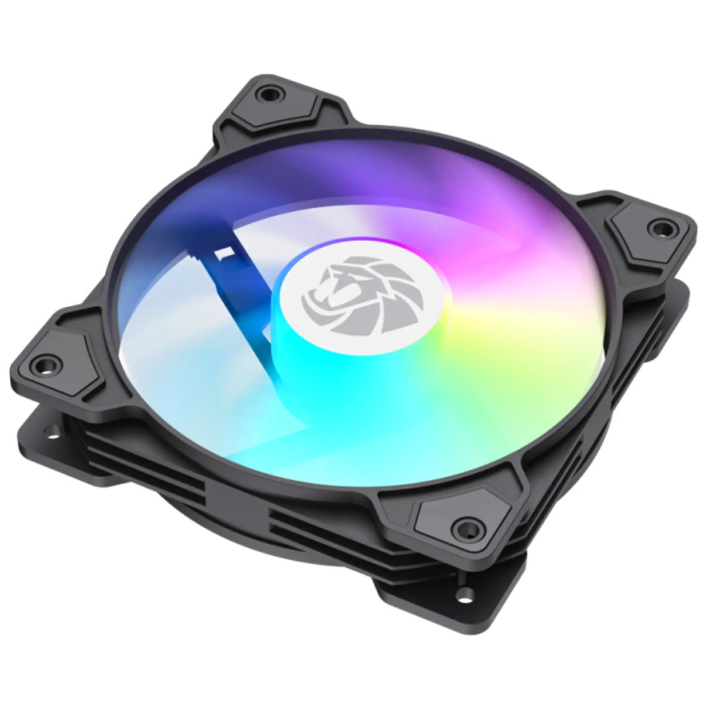 VENTILADOR GAMEMAX FN12A-S5 NEGRO 1x120MM ARGB 4PIN PWM