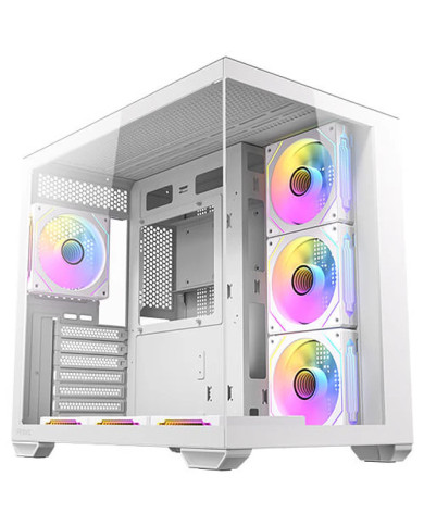 CASE ANTEC CX MIRROR PESCERA BLANCO ARGB MID TOWER 7x120MM ATX