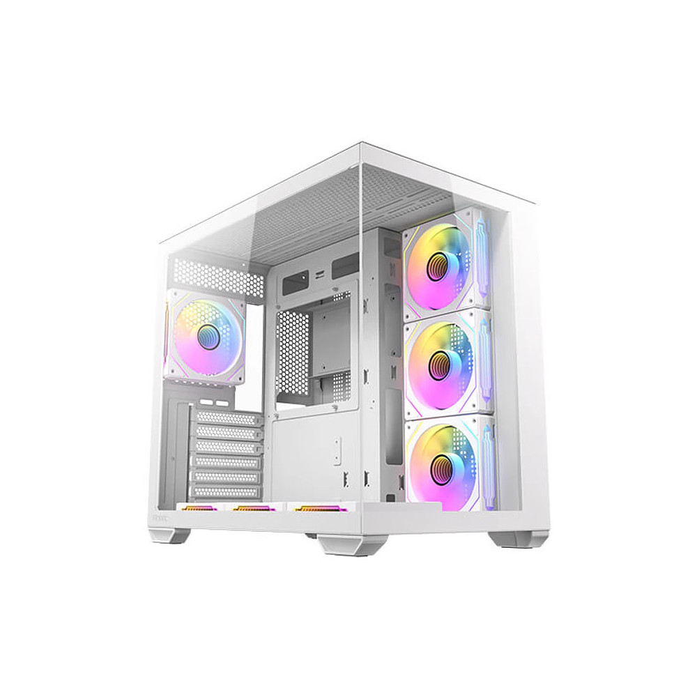 CASE ANTEC CX MIRROR PESCERA BLANCO ARGB MID TOWER 7x120MM ATX