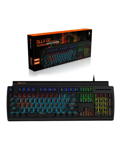 TECLADO MECANICO GAMER MEETION OLLY GO RAINBOW MK600MX NEGRO GAMER / 20-02-111