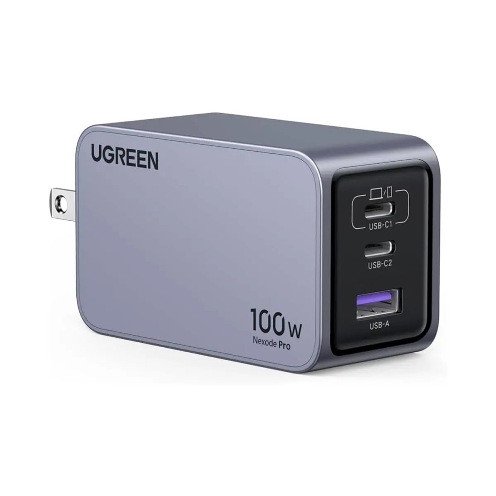 CARGADOR RAPIDO UGREEN NEXODE PRO X757 25873 100W 3-PUERTOS CON CABLE / 08-03-101