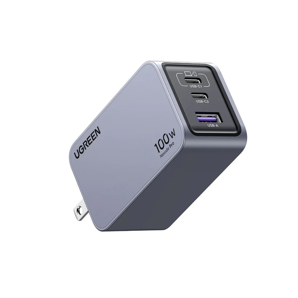 CARGADOR RAPIDO UGREEN NEXODE PRO X757 25873 100W 3-PUERTOS CON CABLE / 08-03-101