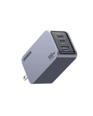 CARGADOR RAPIDO UGREEN NEXODE PRO X757 25873 100W 3-PUERTOS CON CABLE / 08-03-101